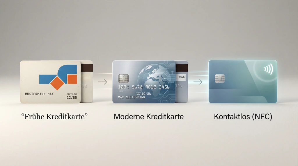 Entwicklung der Kreditkarte – von frühen Modellen bis kontaktlos
